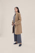 Short coat in furry wool blend